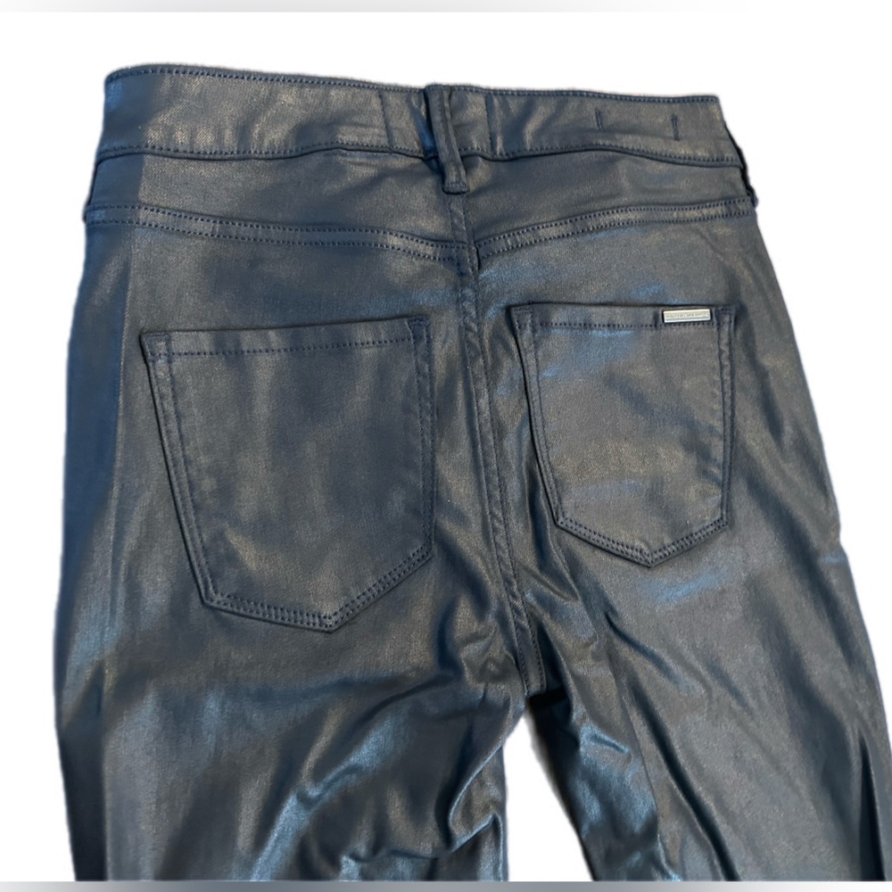 White House Black Market High-Rise Coated Skinny Jeans - Picture 4 of 6